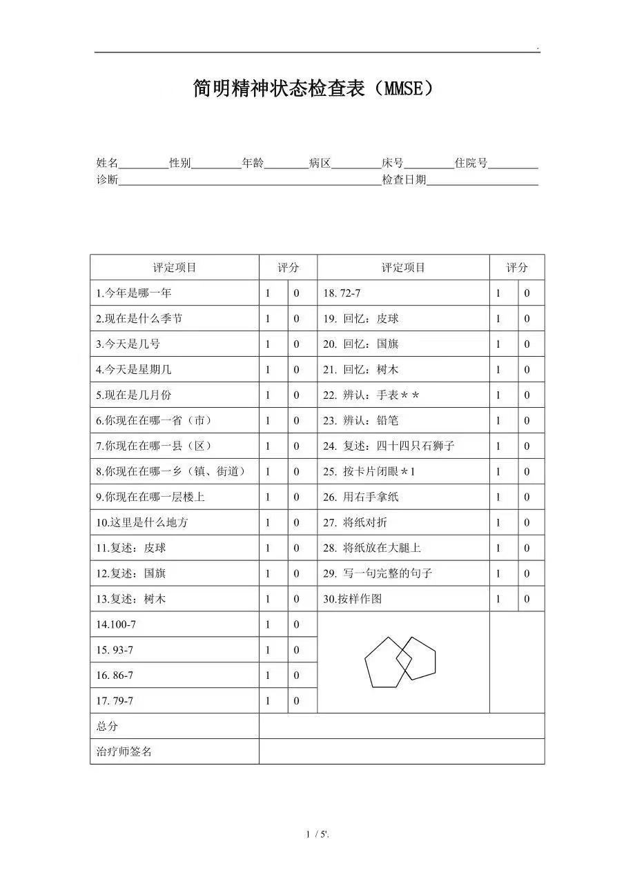 浅谈认知功能障碍